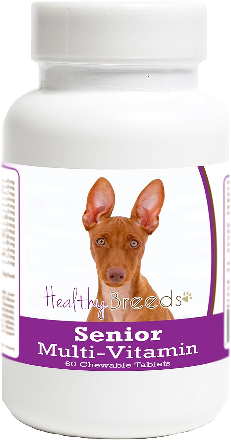 Healthy Breeds Vitaminas y Minerales para Perros Senior para Cirnechi dell'Etna - MÁS DE 200 RAZAS - Comprimido Masticable Diario Formulado por Veterinarios - 60 Comprimidos