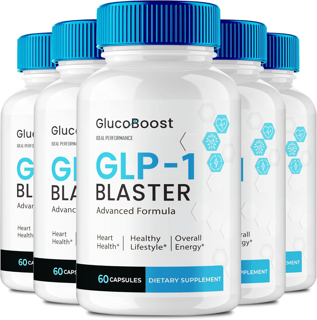 GlucoBoost Cápsulas, Suplemento de Aporte Nutricional - Fórmula Natural Máxima Potencia (5 Envases)