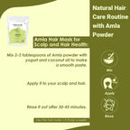 Mi Nature Amla Powder - Polvo de Amla (Grosella India) 454 g - Vitamina C - No OGM - Vegano - Sin Gluten - Hecho en India