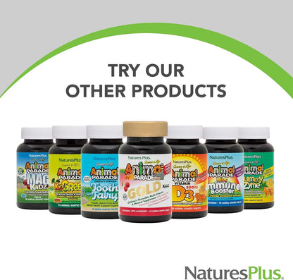 NaturesPlus Animal Parade Gold – Prebióticos (FOS e inulina): Favorecen el equilibrio de la flora intestinal, – Image 7