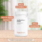 Supersmart Sea Buckthorn Extract 500mg with Omega 7 - 60 Softgels