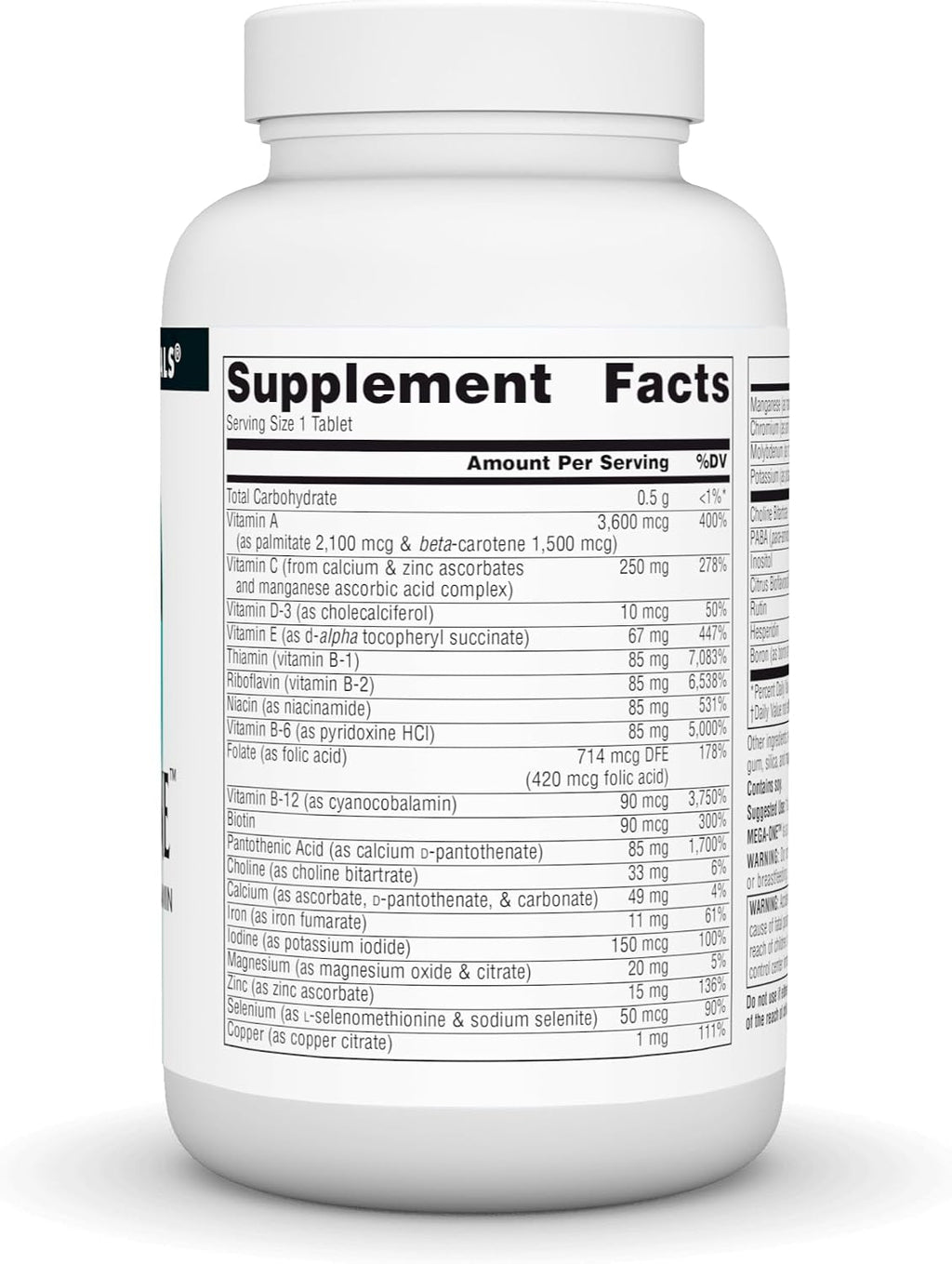 Source Naturals Mega-One Multivitamínico con Minerales - 90 Comprimidos
