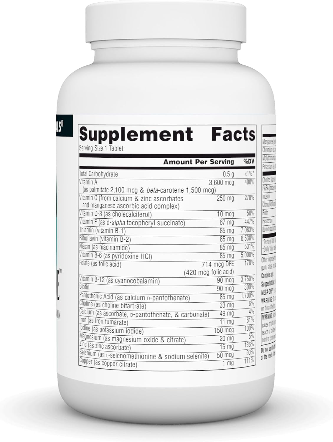 Source Naturals Mega-One Multivitamínico con Minerales - 90 Comprimidos