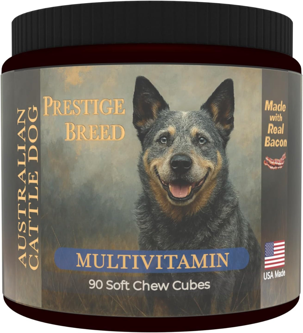 Prestige Breed Multivitamínicos para Australian Cattle Dog, 90 Comprimidos con Bacon