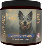 Prestige Breed Multivitamínicos para Australian Cattle Dog, 90 Comprimidos con Bacon