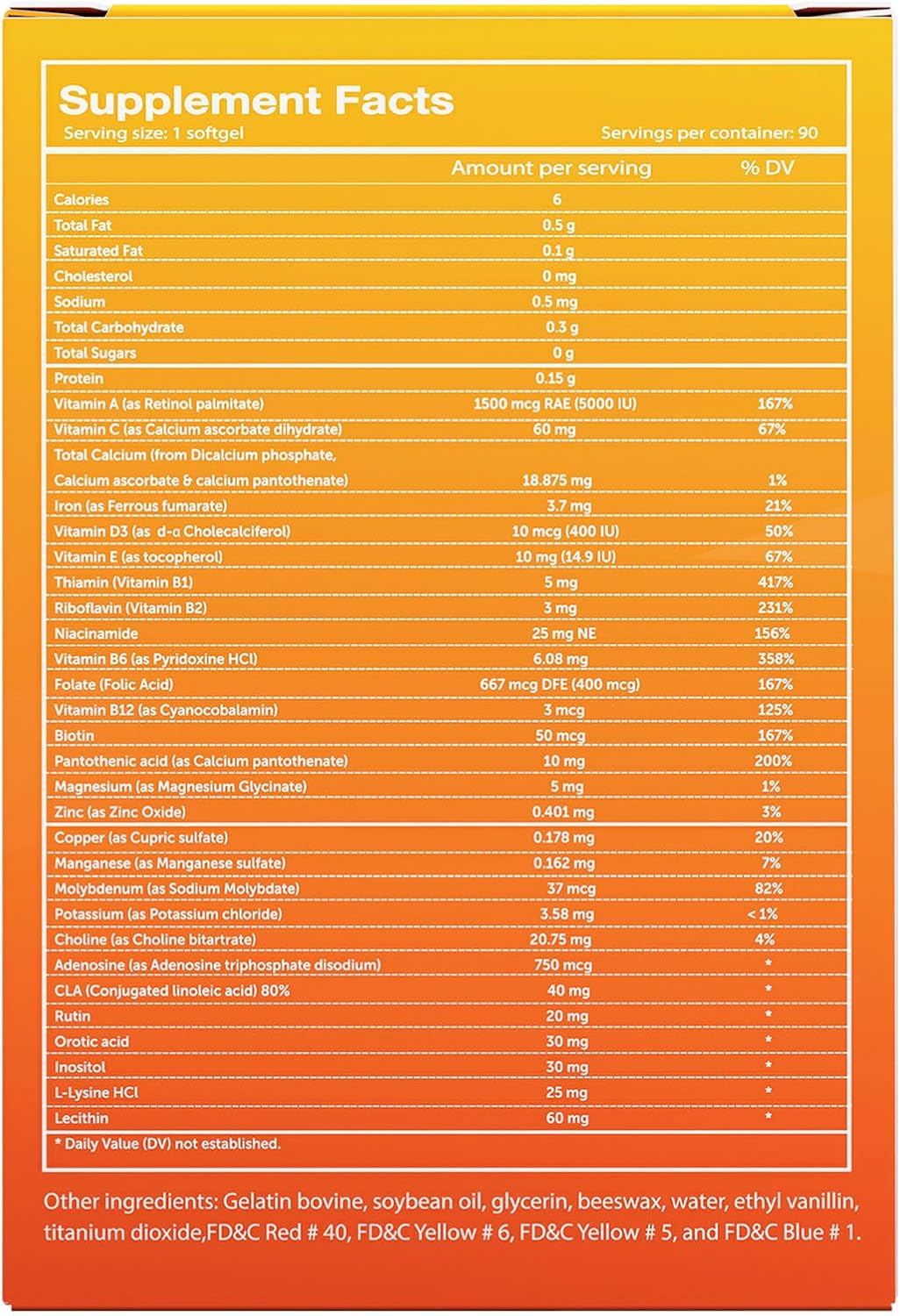 Vivioptal Multi, 90 Cápsulas Blandas, Multivitamínico y Multimineral, Sin Gluten, Fórmula Alemana