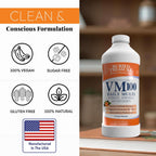 Buried Treasure VM100 Complejo Líquido Diario de Vitaminas y Minerales con Antioxidantes, Vegano, Sin Azúcar, Sabor Naranja, 32 Raciones, 946 ml