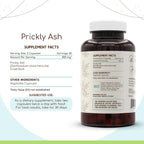 Prickly Ash 120 Cápsulas, 400 mg, Corteza Seca Silvestre de Prickly Ash (Zanthoxylum clava-herculis) (120 Cápsulas)