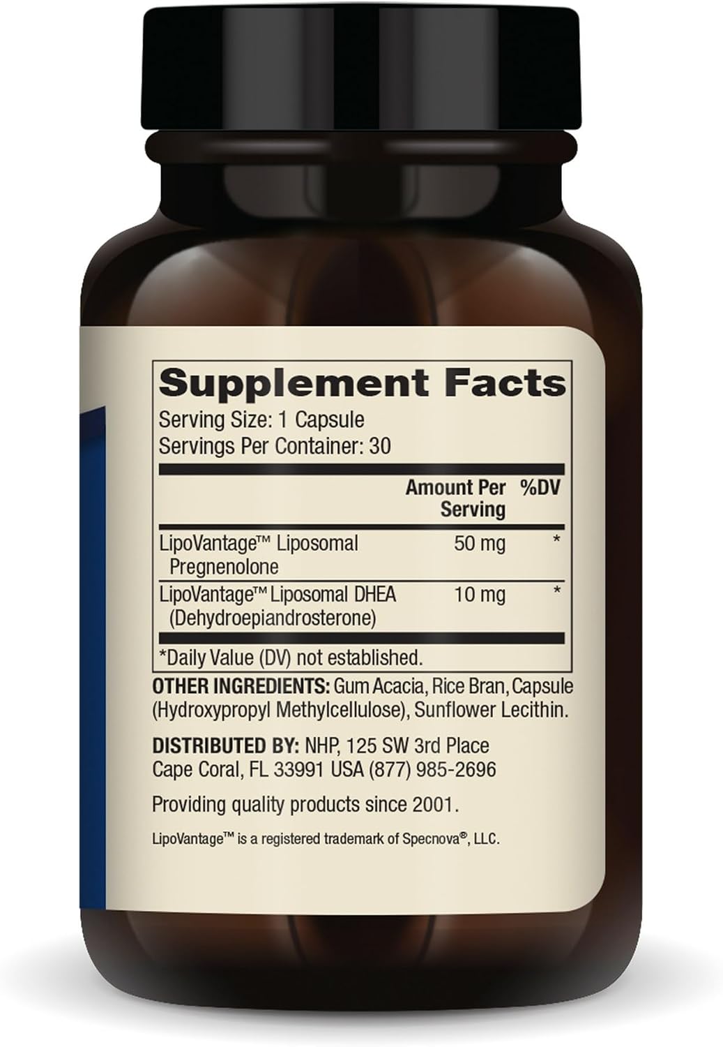 Dr. Mercola Liposomal Pregnenolone Plus DHEA, 60 Cápsulas (2 Paquetes de 30)