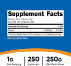 Nutricost Niacina Vitamina B3 en Polvo 500 g (2 Paquetes de 250 g) – 1 g por ración