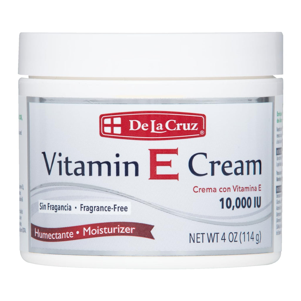 De La Cruz Crema de Vitamina E Hidratante para Rostro y Cuello - 113 g