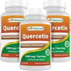 Best Naturals Quercetina 1000 mg - 120 Cápsulas Veganas (Pack de 3)