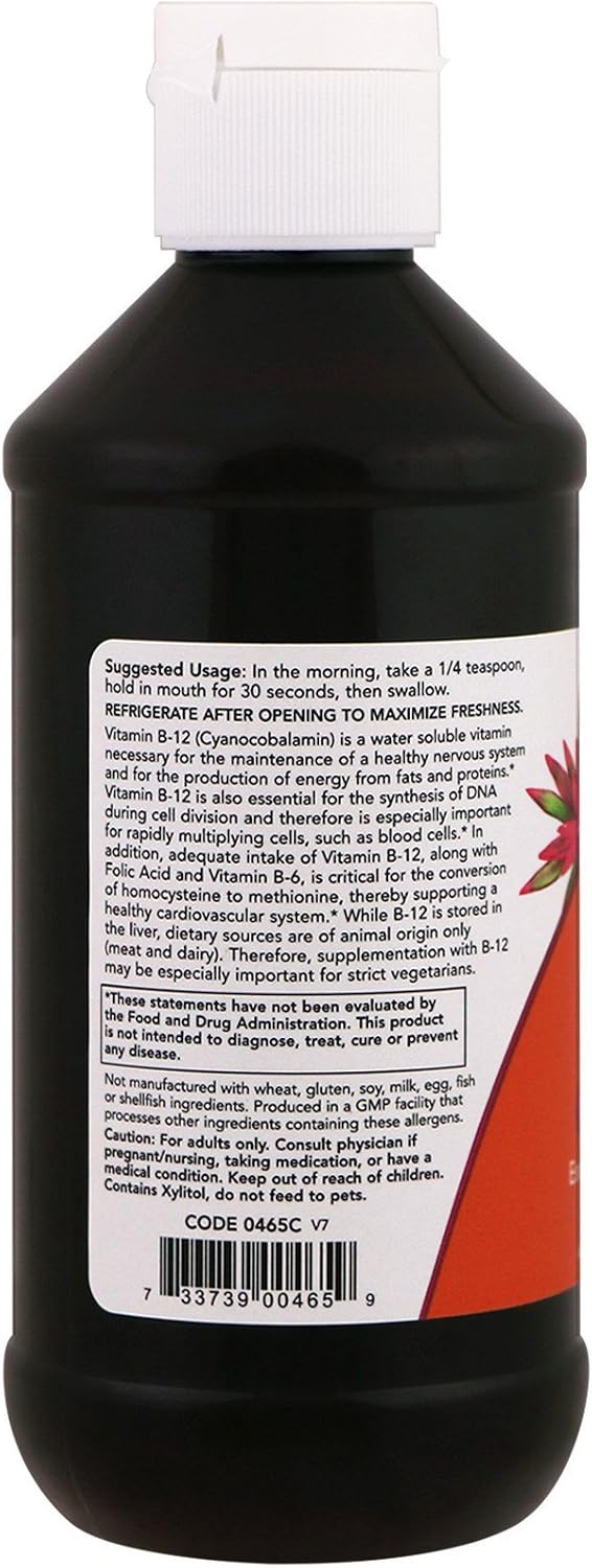 NOW Foods Vitamina B-12 Líquida, 240 ml (Pack de 2)