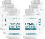 PUREHEALTH RESEARCH Lymph System Support - Suplemento de Drenaje Linfático para Mujeres y Hombres - 180 Cápsulas