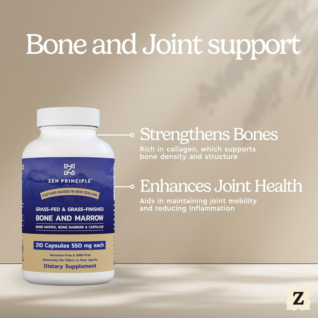 Zen Principle Suplemento de Médula Ósea de Res 3300mg, 210 Cápsulas