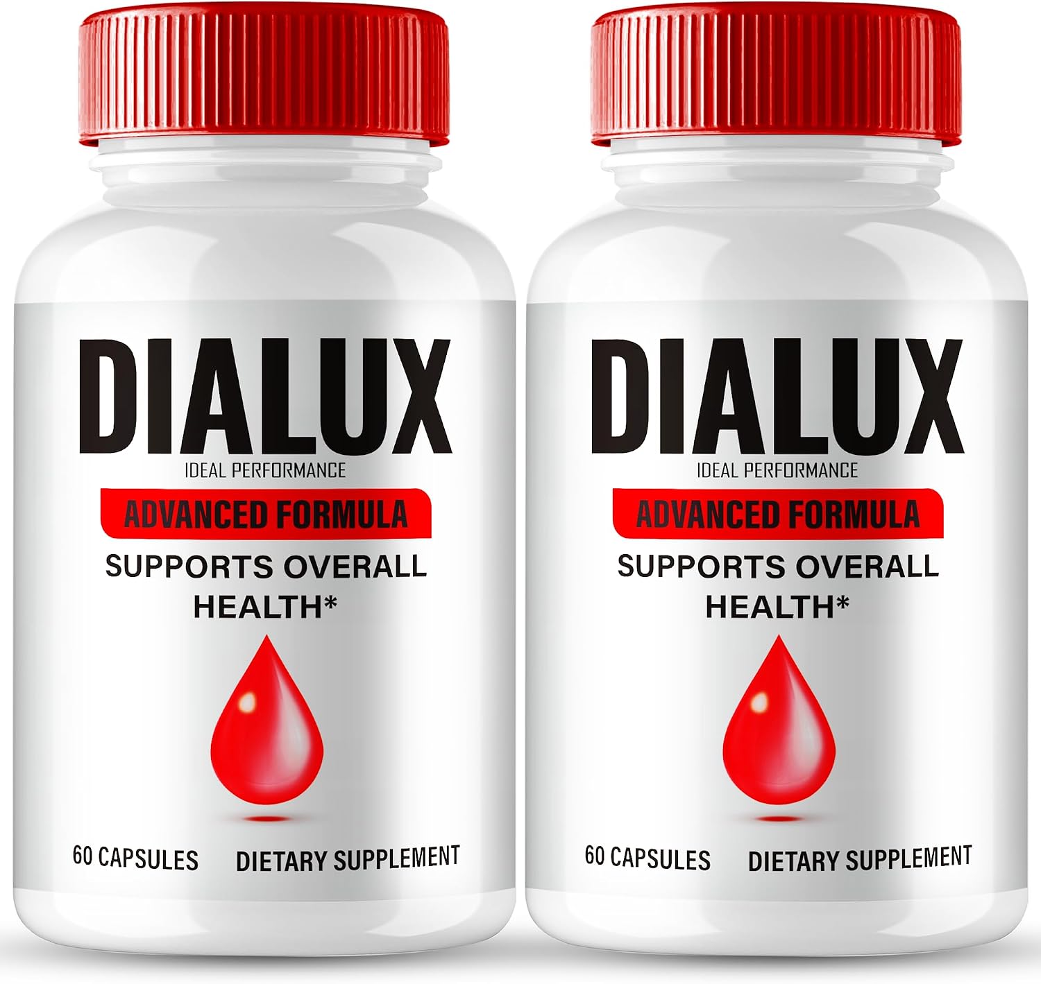 IDEAL PERFORMANCE Dialux Blood Capsules, Suplemento para Circulación y Niveles Estables, 2 Envases