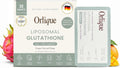 Orlique Liposomal Glutathione Supplement with Vitamin C | High-Potency Antioxidant for Immune Support, Cellular Protection, Detox & Energy | Vegan, Sugar-Free | Mango Dragon Fruit | 30 Sachets, 400mg