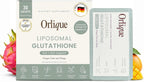 Orlique Liposomal Glutathione Supplement with Vitamin C | High-Potency Antioxidant for Immune Support, Cellular Protection, Detox & Energy | Vegan, Sugar-Free | Mango Dragon Fruit | 30 Sachets, 400mg