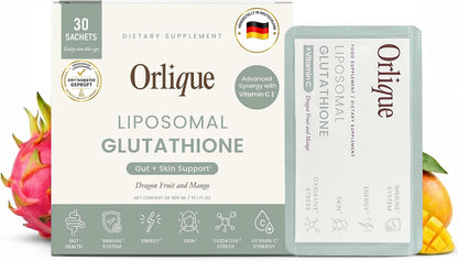 Orlique Liposomal Glutathione Supplement with Vitamin C | High-Potency Antioxidant for Immune Support, Cellular Protection, – Image 1