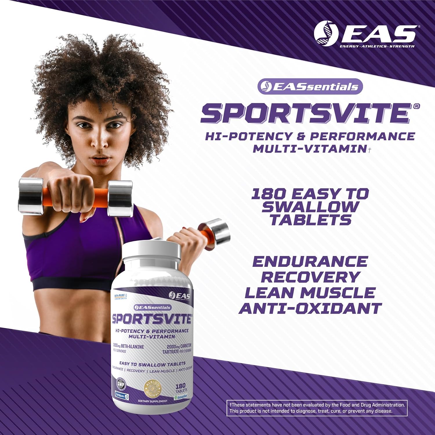 EAS SportsVite Multivitamínico de Alta Potencia para Deportistas