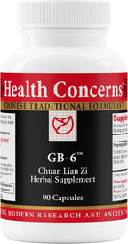 Health Concerns GB-6 – Complemento de Apoyo para la Vesícula Biliar – Fórmula Herbal China – 90 Cápsulas