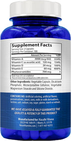 NasaBeahava Extra Strength Phytoceramides 700mg con Vitaminas A, C, D, E - 200 Cápsulas