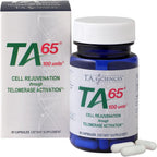 T.A. Sciences TA-65 Telomere Activation Supplement, 2.5 Times Potency Telomerase, 30 Cápsulas
