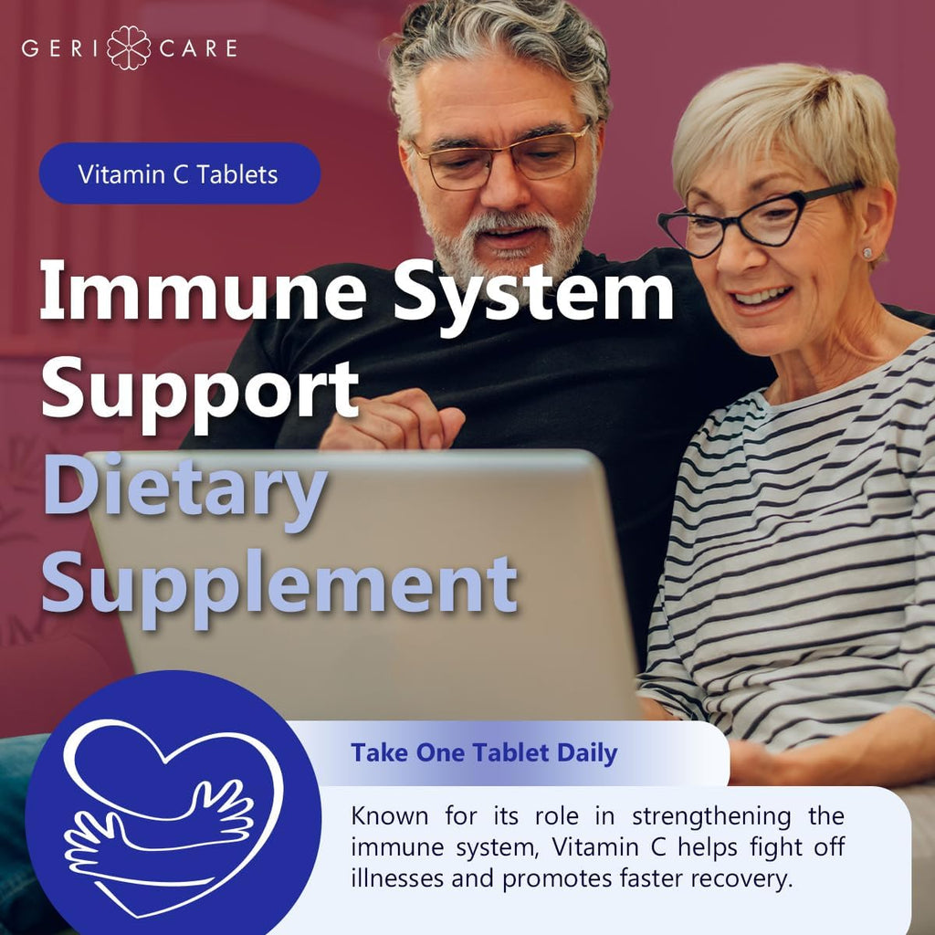 GeriCare Vitamina C 250 mg, 100 cápsulas - Suplemento Nutricional