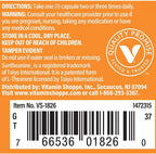 The Vitamin Shoppe L-Teanina 100mg - Calma, Concentración y Apoyo contra el Estrés, Aminoácido del Té Verde (60 Cápsulas)