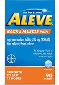 Aleve Pastillas para el Dolor de Espalda y Muscular, 90 unidades