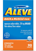 Aleve Pastillas para el Dolor de Espalda y Muscular, 90 unidades
