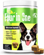 IE 4 in 1 Multivitamínicos para Perros | Apoyo Articular, Salud Inmunológica, Piel y Corazón | 90 Masticables Suaves