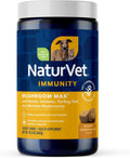 NaturVet Mushroom Max Suplemento Inmunológico Avanzado para Perros – Con Shiitake, Reishi y Cola de Pavo – 120 Comprimidos