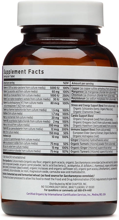 New Chapter Every Man's One Daily - – Energía y vitalidad: las vitaminas del grupo B (B1, B2, B3, B5, B6, B7, B9, – Image 2