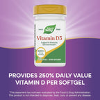 Nature's Way Vitamina D3 2000 UI (50 mcg), 120 Cápsulas Blandas