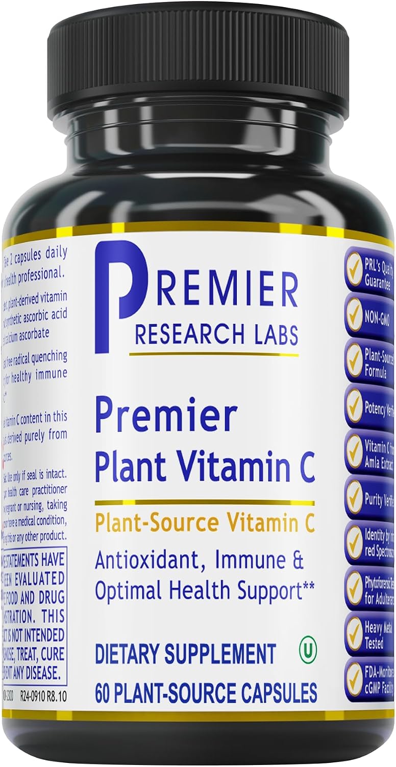 Premier Research Labs Essential C Complex - Natural Vitamin C with Amla and Bioflavonoids - 60 Vegetable Capsules