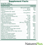 NaturesPlus Source of Life Men - Multivitamínico y Mineral para Hombres - Sin Hierro - 60 Comprimidos