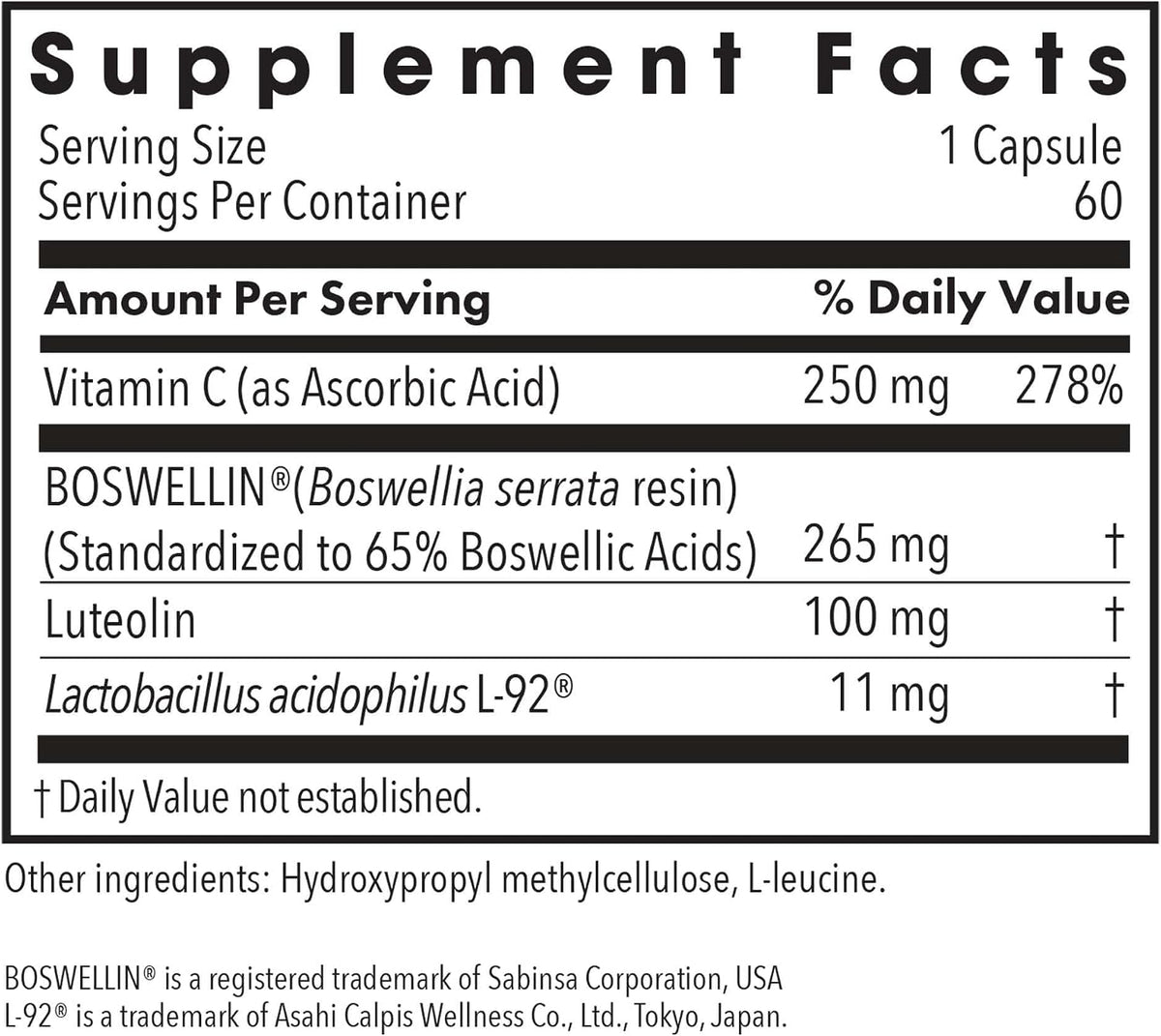 Allergy Research Group ARG Aller-Aid L-92 - – Vitamina C: Conocida por su papel en el sistema inmunitario, la – Image 2