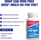 30 en 1 Multivitamínico para Adultos sin Hierro - Antioxidante para Mayores de 50 Años con Vitaminas, Minerales y Mezcla Digestiva - 1 Mes