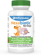 DrFormulas Probiotics for Dogs and Puppies - 23 Probiotic Strains, 30 Capsules