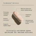 Quality of Life Pure Balance Serotonin Premium – 5-HTP, Venetron, Sensoril, Vitamina D3 y L-Teanina – 60 Cápsulas