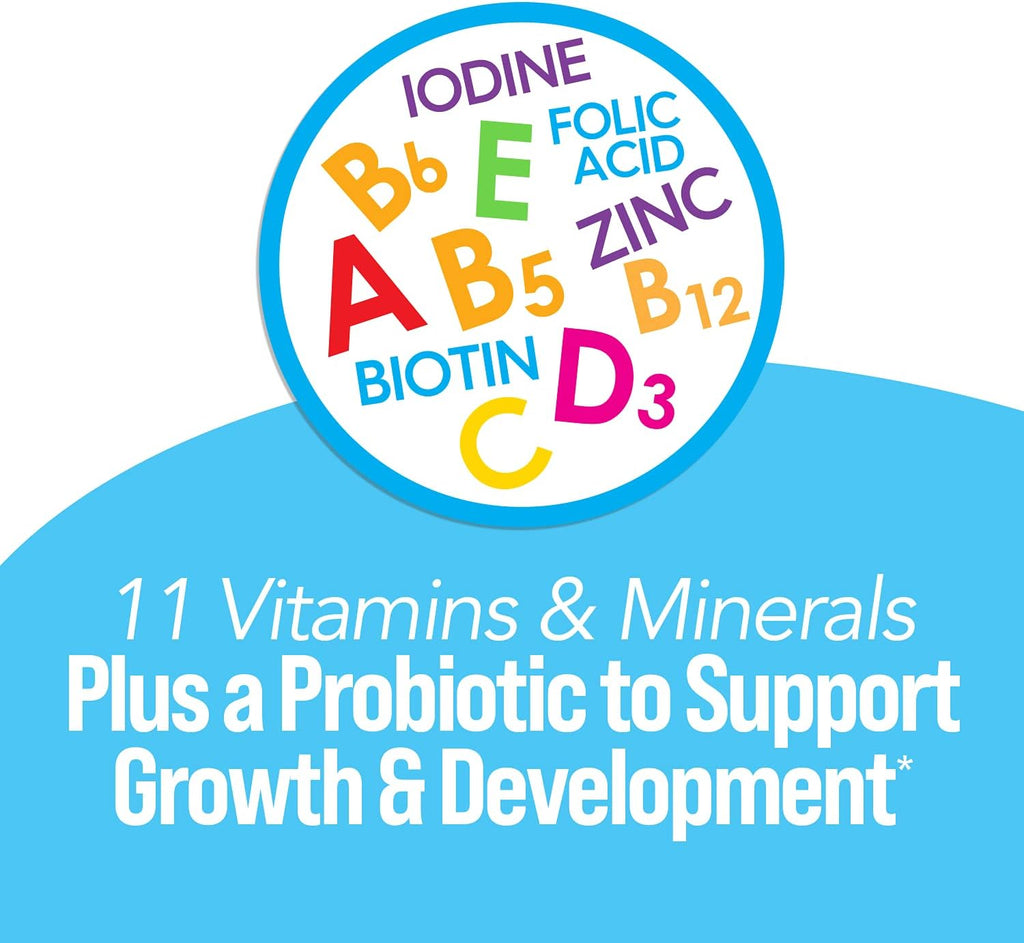 Culturelle Kids Probiótico + Multivitamínico Completo Masticable para Niños (30 comprimidos)
