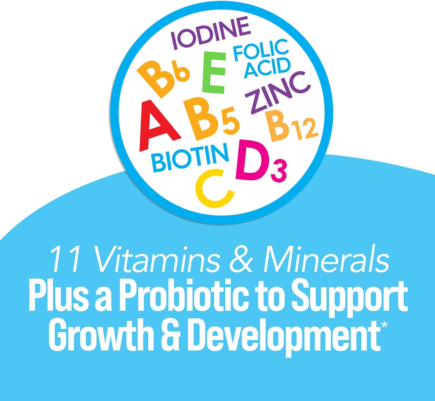 Culturelle Kids Probiótico + Multivitamínico Completo Masticable para Niños (30 comprimidos)
