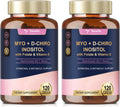 Totaria Inositol para Mujeres con Vitamina D3 y Folato - Complejo Myo-Inositol y D-Chiro Inositol 40:1 (Vitamina B8) - Pack de 2 botes