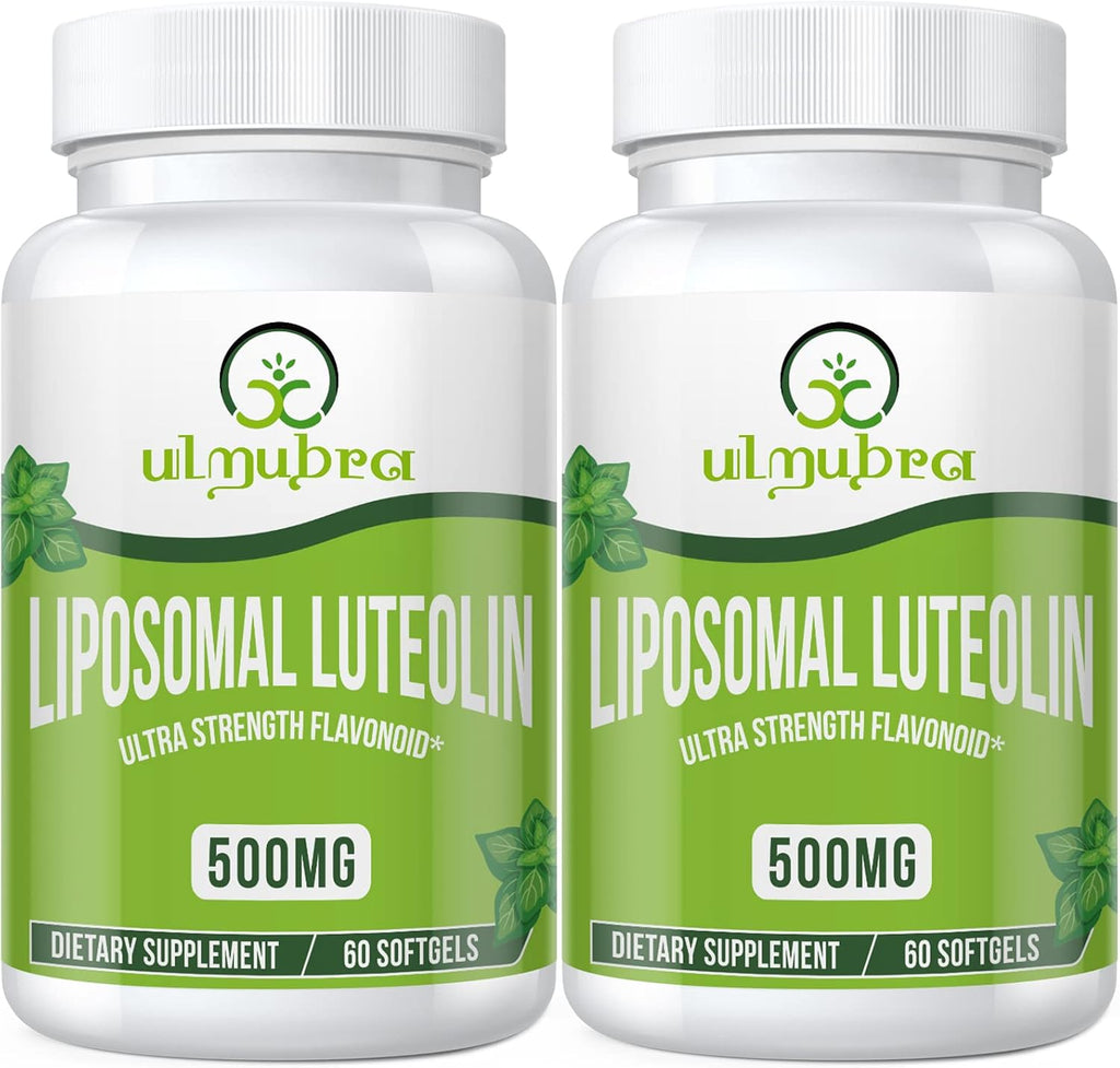 Ulmubra Luteolina Liposomal 500mg, Máxima Absorción, 60 Cápsulas Blandas