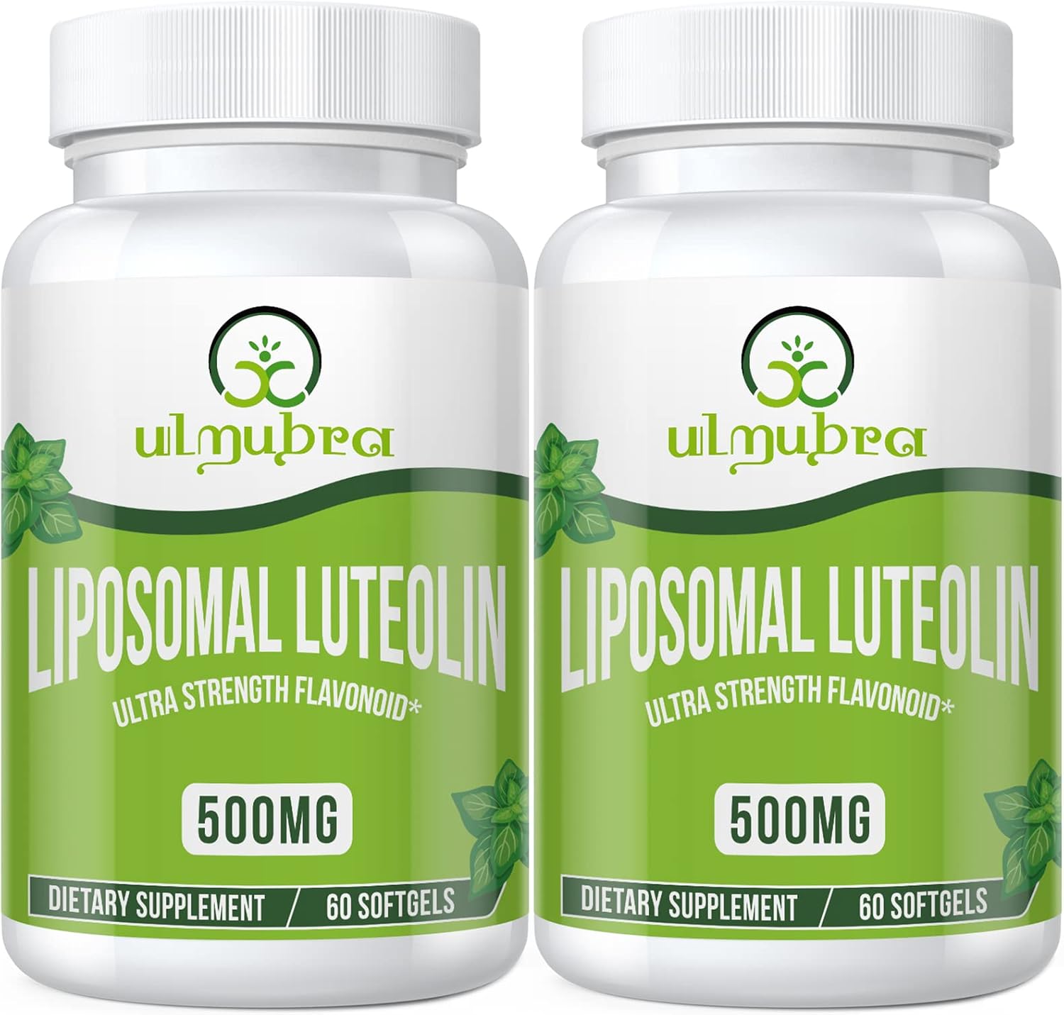 Ulmubra Luteolina Liposomal 500mg, Máxima Absorción, 60 Cápsulas Blandas