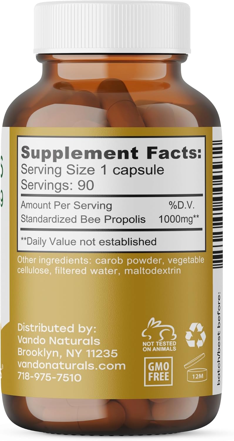 Propóleo Estandarizado, 1000 mg, 90 Cápsulas