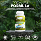 Best Naturals Fenogreco Semilla 610 mg 180 Cápsulas