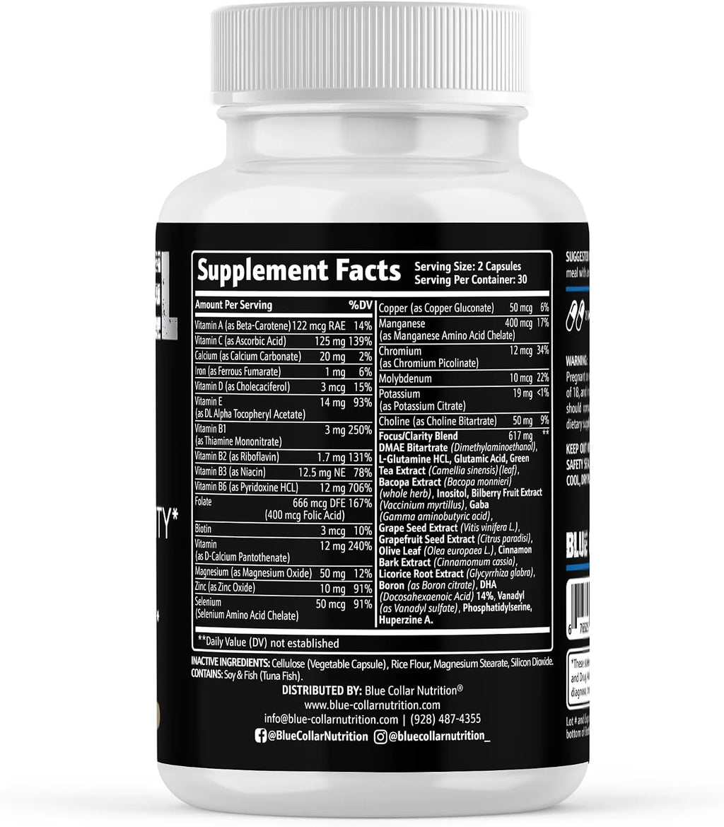 Mind Fuel: Suplemento para Memoria y Concentración con Nootrópicos (60 Cápsulas)