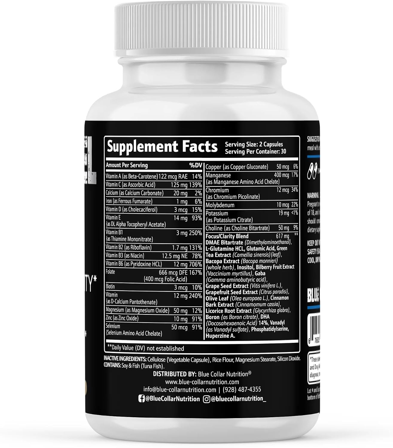 Mind Fuel: Suplemento para Memoria y Concentración con Nootrópicos (60 Cápsulas)